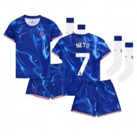 Camiseta Chelsea Pedro Neto #7 Primera Equipación Replica 2024-25 para niños mangas cortas (+ Pantalones cortos)